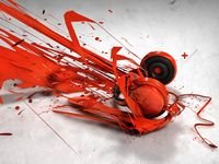 pic for Red Headphones Art 